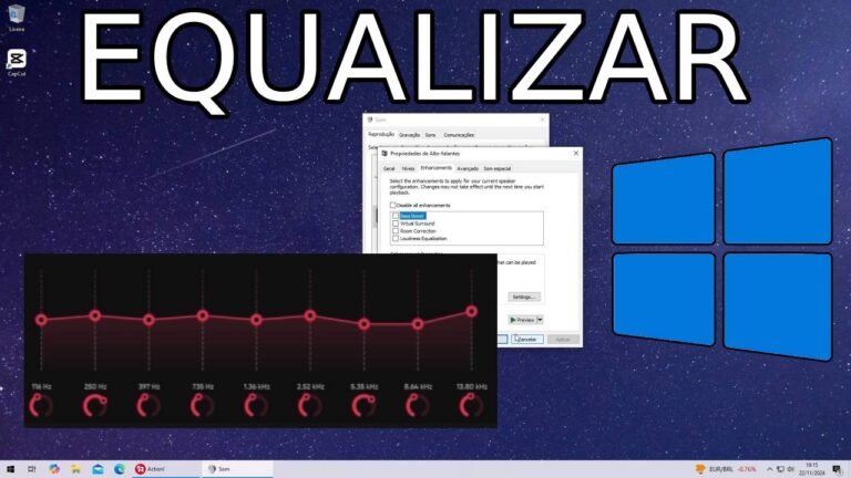 Como Equalizar o Som do Windows