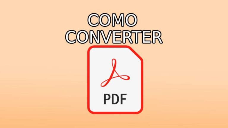 Como converter PDF