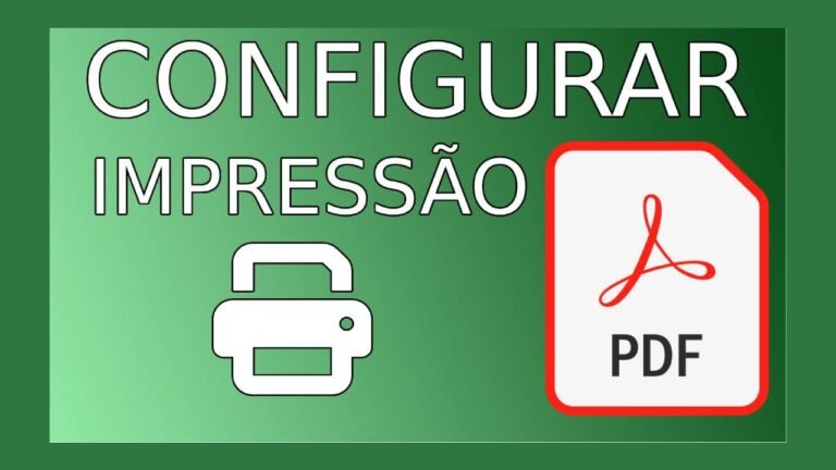 Como configurar PDF para impressão