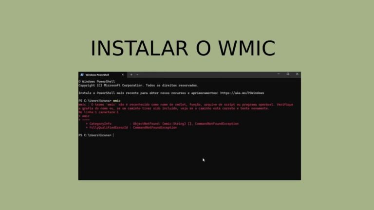 Como instalar e desinstalar o WMIC no Windows 11